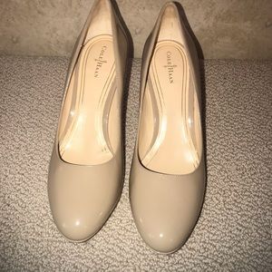 Cole Haan patent leather nude heel Nike Air 10.5